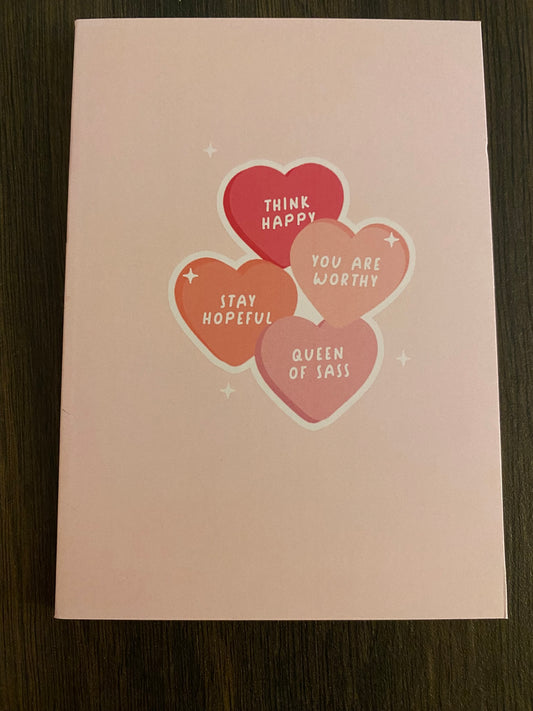 z. Think Happy Small Notebook