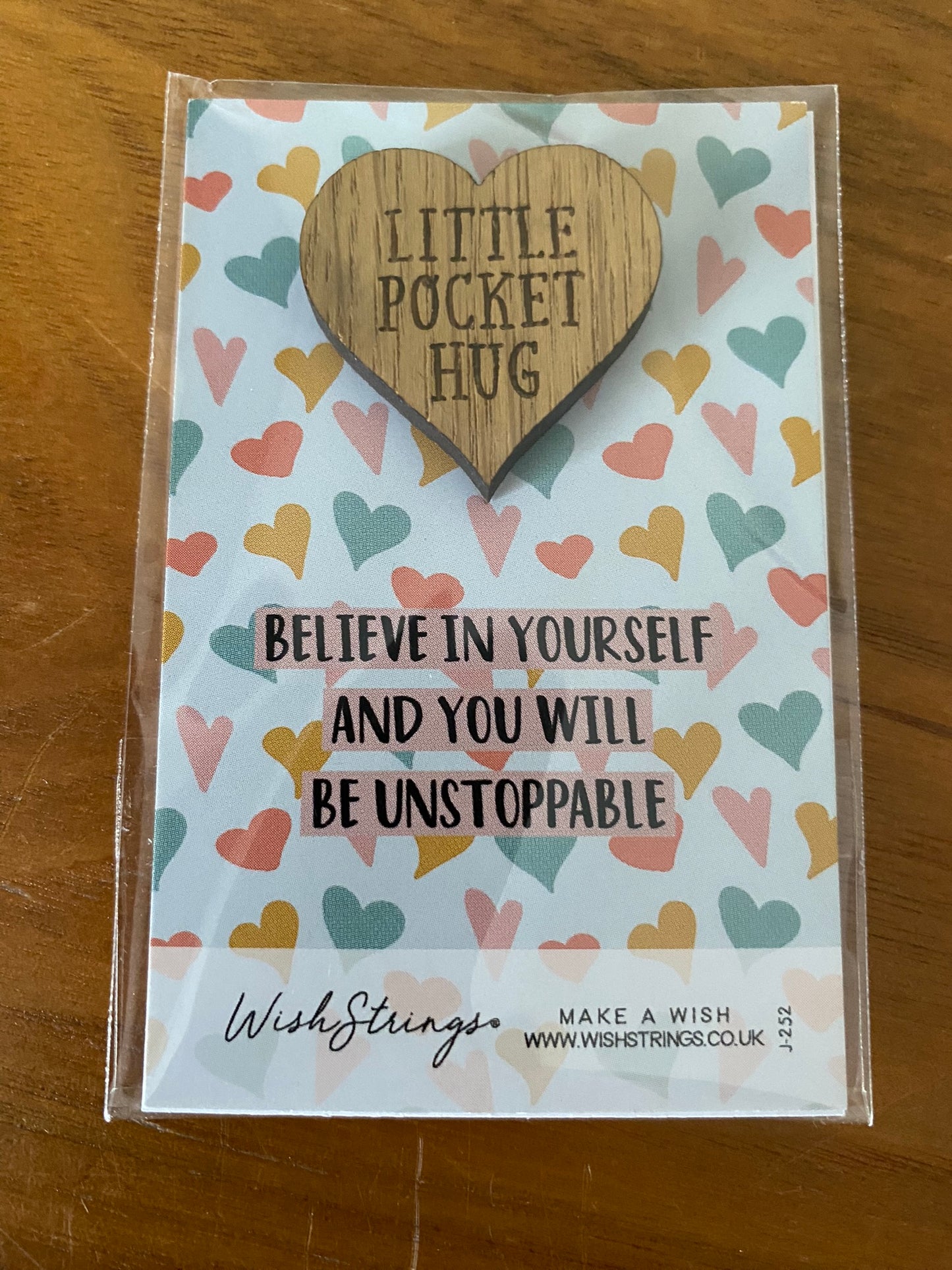 Z. Little Pocket Hug - believe in yourself and you will be unstoppable