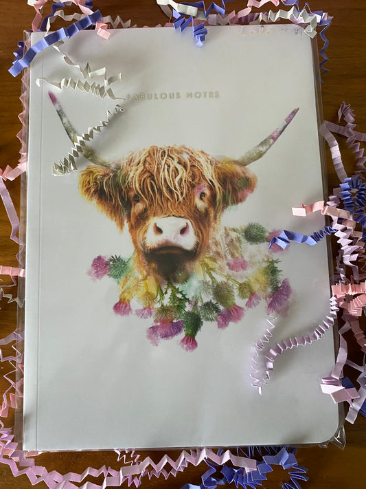 z. A5 Fabulous Notes - Highland Cow Design