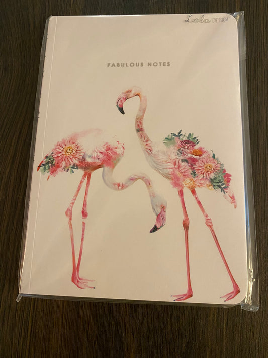 z. A5 Fabulous Notes - Flamingo Design