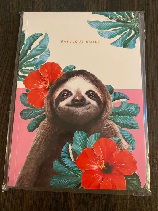 z. A5 Fabulous Notes - Sloth Design